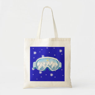 Ski Goggles Snowflake Dance   Tote Bag