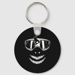 Ski Goggles With Snowboarder Motive For A Snowboar Keychain