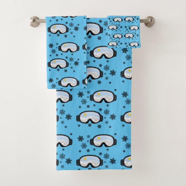 Ski Goggs Mountain View Fluts de neige Bleu (En situation)