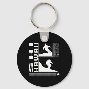 Ski Hawaii Skiing Skier Winter Snowboard Snowboard Keychain