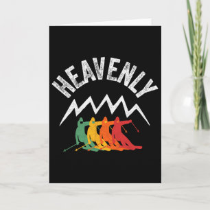 Ski Heavenly California Retro Skiing Lake Tahoe Ca Card