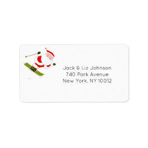 Ski Holiday Label