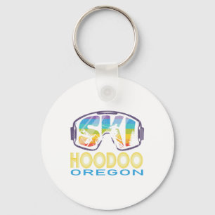 Ski Hoodoo Oregon Skiing Vacation Keychain
