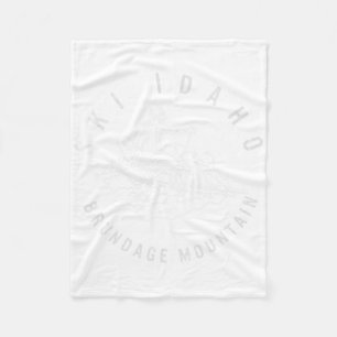 Ski Idaho Brundage Mountain Skiing Snowboard Mount Fleece Blanket