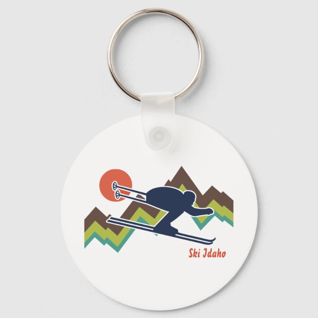 Ski Idaho Keychain (Front)