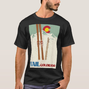 Ski In Vail Colorado Rocky Mountains Skiing Vacati T-Shirt