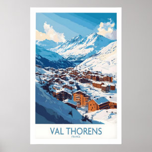 Ski in Val Thorens Art Print 1