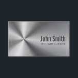 Ski Instructor Professional Metal Modern Business Card<br><div class="desc">Ski Instructor Professional Metal Modern Business Card.</div>