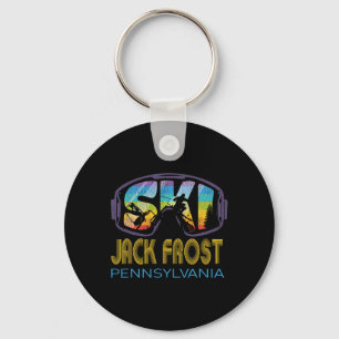 Ski Jack Frost Pennsylvania Skiing Vacation Keychain