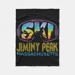 Ski Jiminy Peak Machusetts Skiing Vacation Fleece Blanket