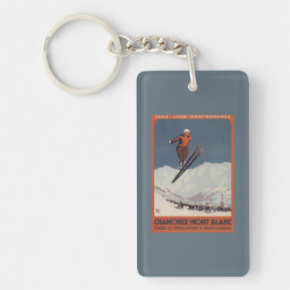 Ski Jump - PLM Olympic Promo Poster Keychain