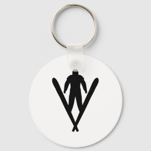 ski jumper keychain