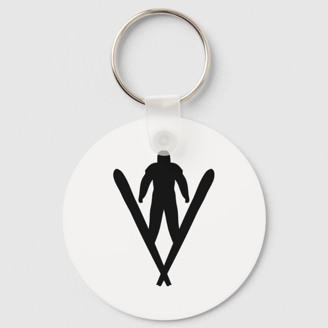 ski jumper keychain (Front)