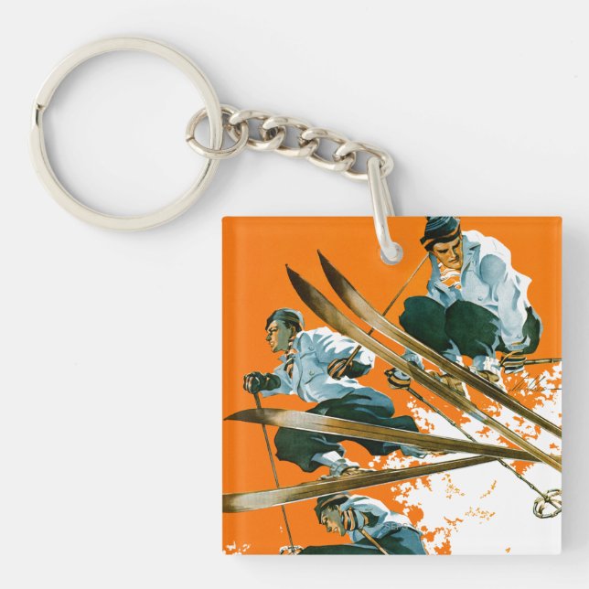 Ski Jumpers by Ski Weld Keychain (Front)