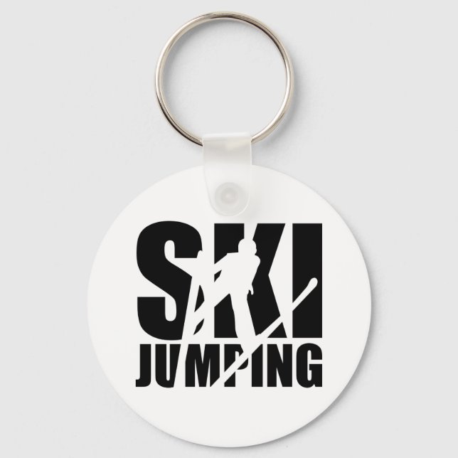 Ski jumping keychain (Front)
