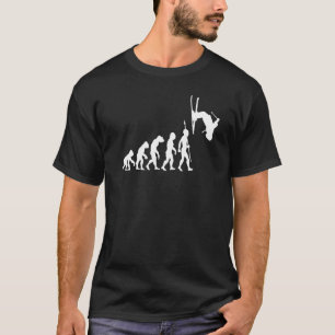 Ski Jumping Outfit Skiing Snow Skier Evolution T-Shirt