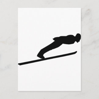 Ski Jumping Postcard
