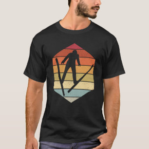 Ski jumping vintage ski flying ski vacation ski sk T-Shirt