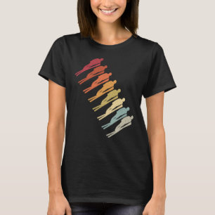 Ski jumping vintage ski flying ski vacation ski sk T-Shirt