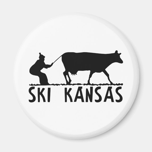 Ski Kansas Magnet (Front)