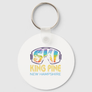 Ski King Pine New Hampshire Skiing Vacation Keychain