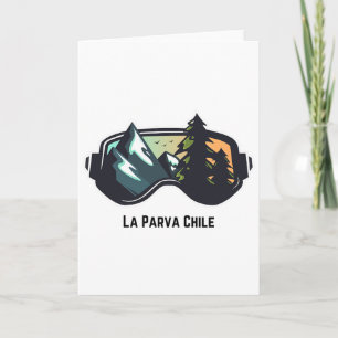 Ski La Parva Chile Mountain Skiing T Men And Women Card