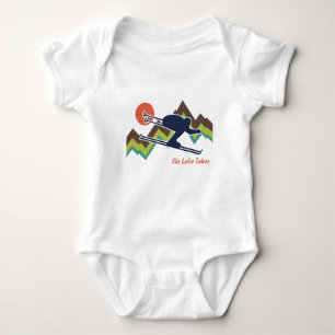 Ski Lake Tahoe Baby Bodysuit