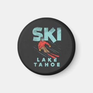 Ski Lake Tahoe  Magnet