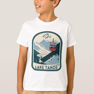 Ski Lake Tahoe Retro Vintage Style Lake Tahoe Skii T-Shirt