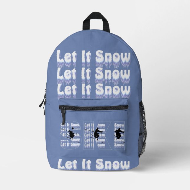 Ski Let It Snow Backpack (Front)
