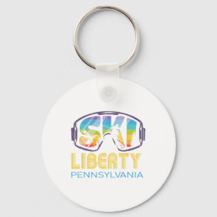 Ski Liberty Pennsylvania Skiing Vacation Keychain