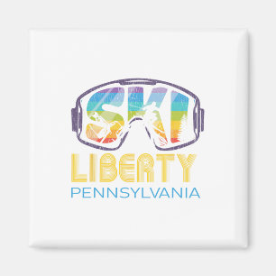 Ski Liberty Pennsylvania Skiing Vacation Magnet