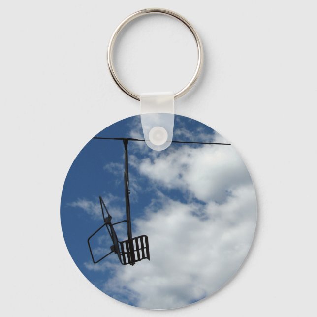 Ski Lift and Sky Keychain (Front)