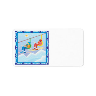 Ski Lift Label