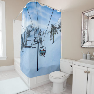 Ski Lift Shower Curtain