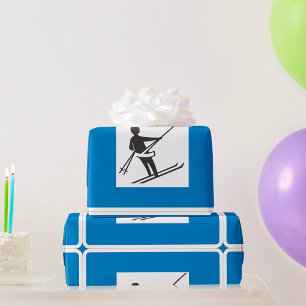 Ski Lift Sign Wrapping Paper