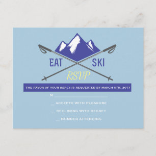 SKI LIFT TICKET Bar Bat mitzvah Invitation