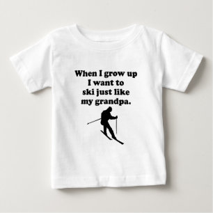 Ski Like My Grandpa Baby T-Shirt