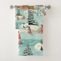 ski lodge bath Towels set