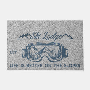 Ski Lodge, Life Is Better On The Slopes Doormat