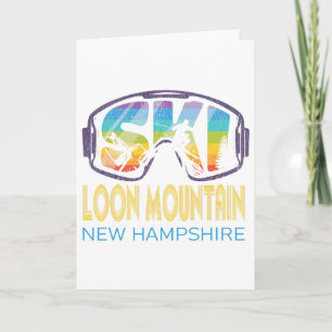 Ski Loon Mountain New Hampshire Skiing Vacation Card