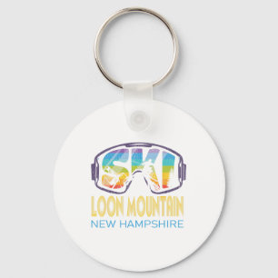 Ski Loon Mountain New Hampshire Skiing Vacation  Keychain