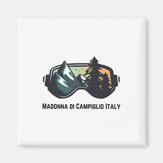 Ski Madonna Di Campiglio Italy Mountain Skiing T M Magnet (Front)