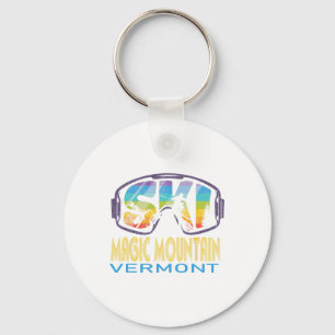 Ski Magic Mountain Vermont Skiing Vacation  Keychain