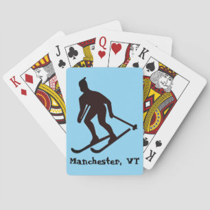 Ski Manchester, Vermont (Green Mountain Skiing) Playing Cards