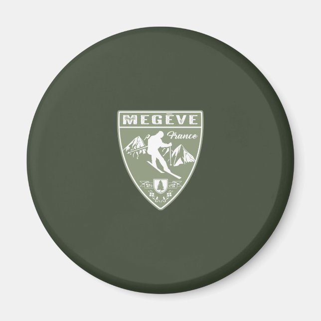 Ski Megeve France Magnet (Front)
