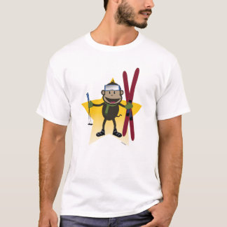 Ski Monkey- toddler tee