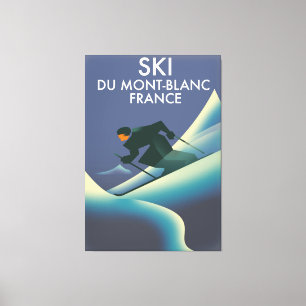 Ski Mont Blanc France Canvas Print