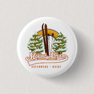 Ski Mount Abram Greenwood 1 Inch Round Button