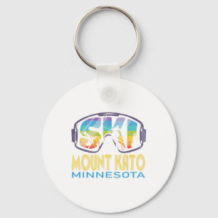 Ski Mount Kato Minnesota Skiing Vacation Keychain